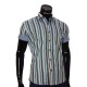 Мужская рубашка в полоску с коротки рукавом BEL 921-8