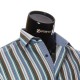 Мужская рубашка в полоску с коротки рукавом BEL 921-8
