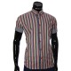 Мужская рубашка в полоску с коротки рукавом BEL 921-914