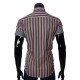 Мужская рубашка в полоску с коротки рукавом BEL 921-14