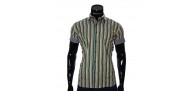 Мужская рубашка в полоску с коротким рукавом BEL 921-19